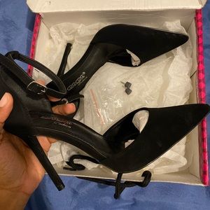 black heels from Fashion Nova